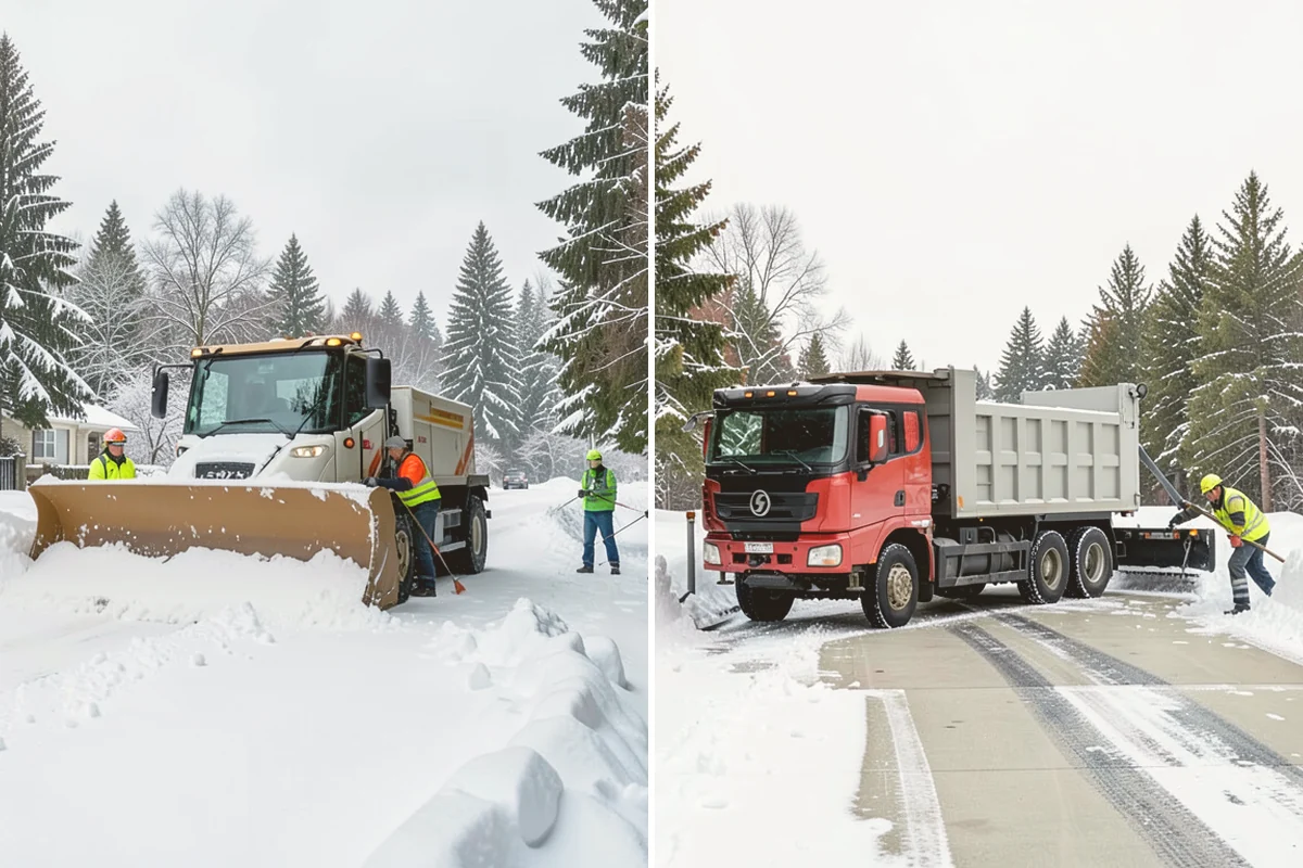 Snow Berm Removal in Edmonds, Snohomish County, WA - Identify hardened berms along edges and curbs