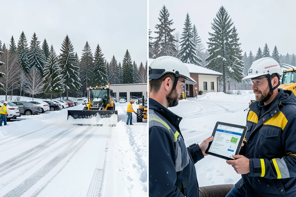 Snow Berm Removal in Everett, Snohomish County, WA - Identify hardened berms along edges and curbs