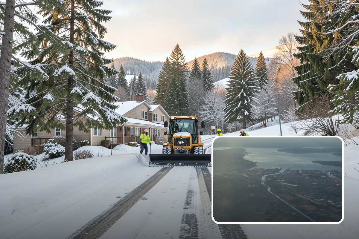 Snow Berm Removal in Fife, Pierce County, WA - Restores parking and curb access blocked by berms