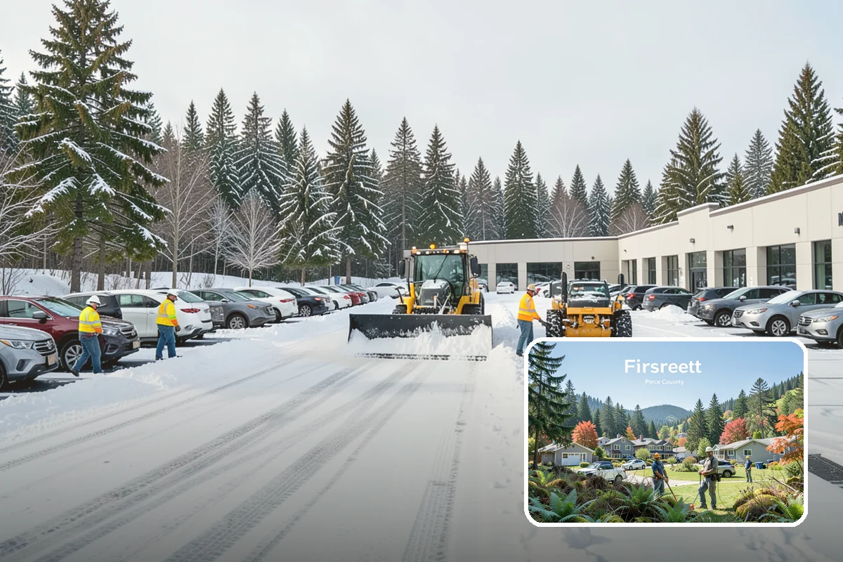 Snow Berm Removal in Fircrest, Pierce County, WA - Restores parking and curb access blocked by berms
