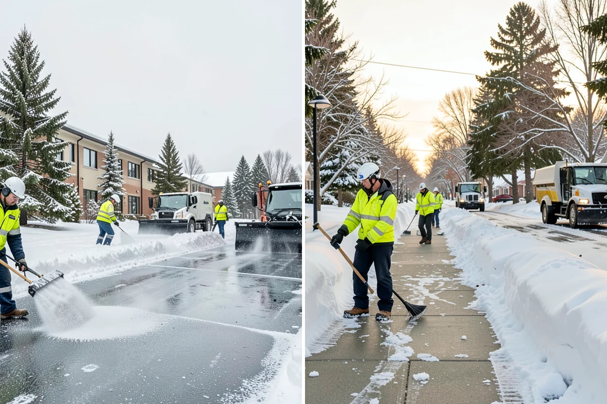 Snow Berm Removal in Fircrest, Pierce County, WA - Identify hardened berms along edges and curbs