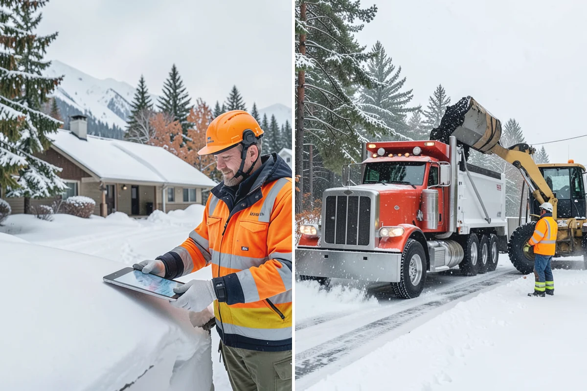 Snow Berm Removal in Hamilton, Skagit County, WA - Identify hardened berms along edges and curbs