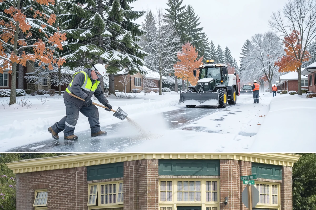 Snow Berm Removal in Hamilton, Skagit County, WA - Snow berm removal is needed later in winter once repeated plowing has compacted edge piles into hardened ridges.