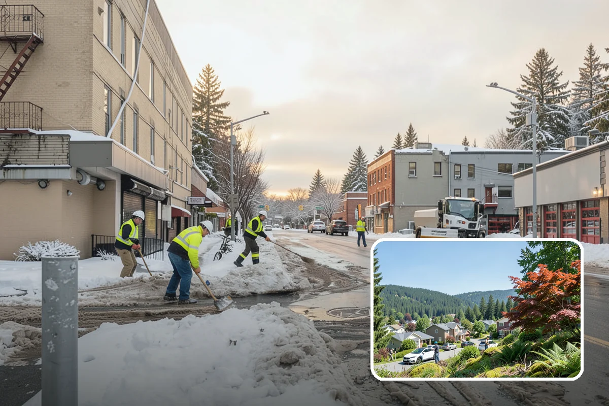 Snow Berm Removal in Index, Snohomish County, WA - Restores parking and curb access blocked by berms
