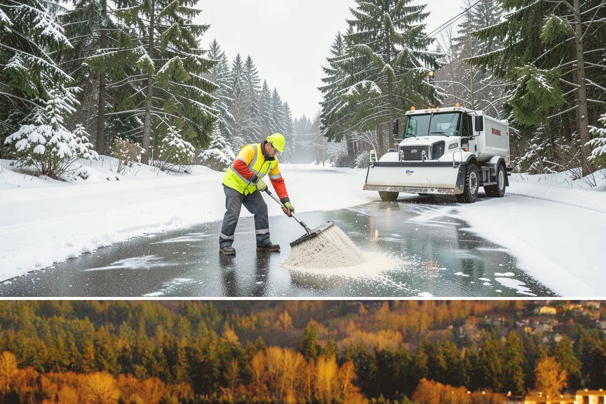 Snow Berm Removal in Kenmore, King County, WA - Snow berm removal is needed later in winter once repeated plowing has compacted edge piles into hardened ridges.