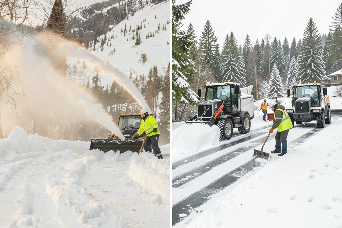 Snow Berm Removal in Lake Stevens, Snohomish County, WA - Identify hardened berms along edges and curbs