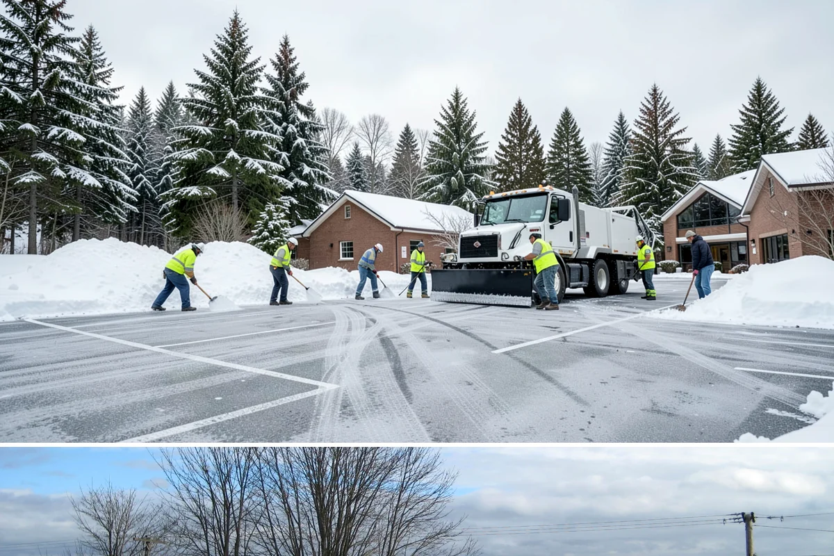 Snow Berm Removal in Langley, Island County, WA - Snow berm removal is needed later in winter once repeated plowing has compacted edge piles into hardened ridges.