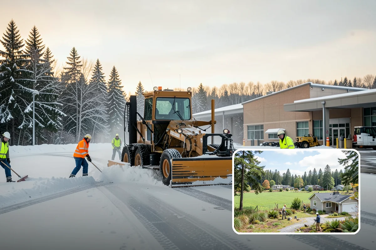 Snow Berm Removal in Lyman, Skagit County, WA - Restores parking and curb access blocked by berms