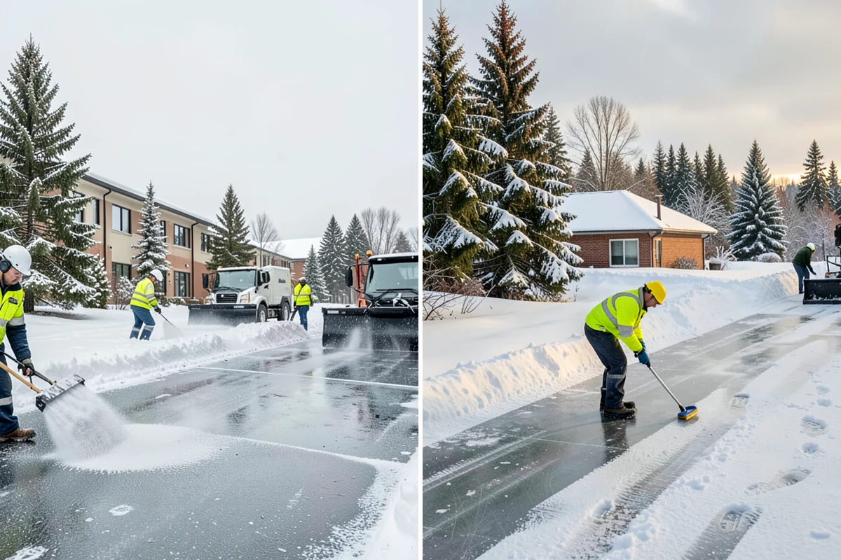 Snow Berm Removal in Lyman, Skagit County, WA - Identify hardened berms along edges and curbs