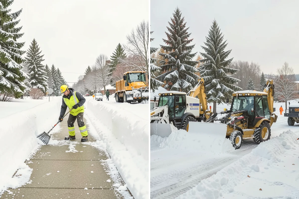 Snow Berm Removal in Lynnwood, Snohomish County, WA - Identify hardened berms along edges and curbs