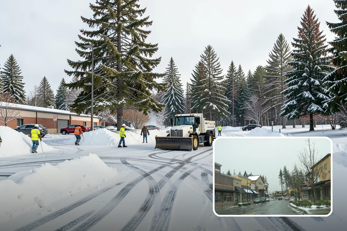 Snow Berm Removal in Mill Creek, Snohomish County, WA - Restores parking and curb access blocked by berms