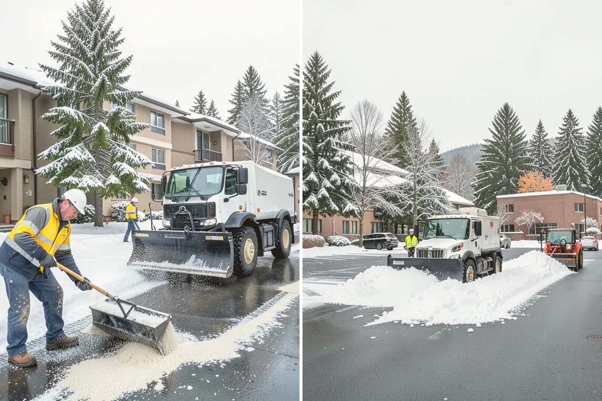 Snow Berm Removal in Mount Vernon, Skagit County, WA - Identify hardened berms along edges and curbs