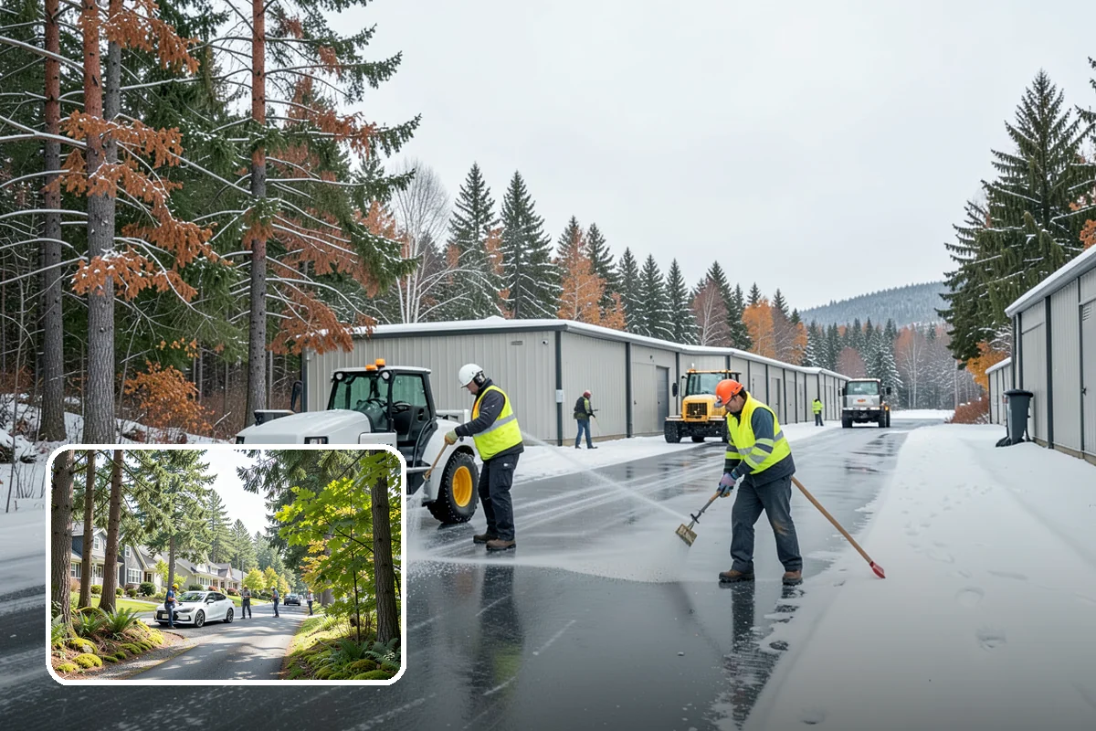 Snow Berm Removal in Normandy Park, King County, WA - Restores parking and curb access blocked by berms