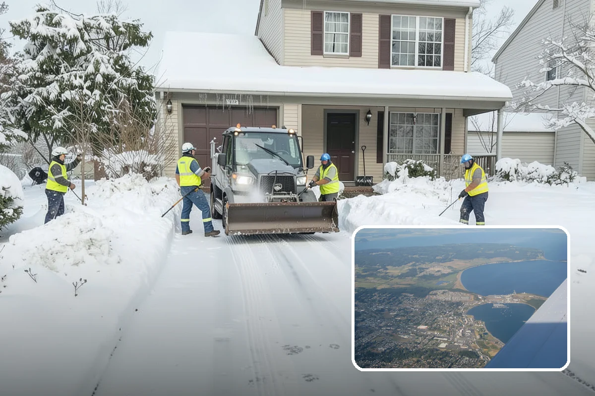 Snow Berm Removal in Oak Harbor, Island County, WA - Restores parking and curb access blocked by berms