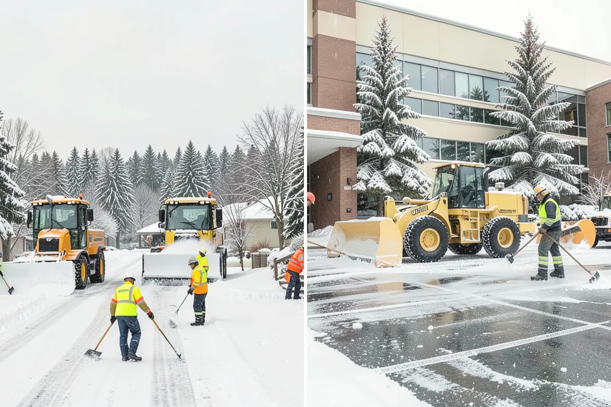 Snow Berm Removal in Oak Harbor, Island County, WA - Identify hardened berms along edges and curbs
