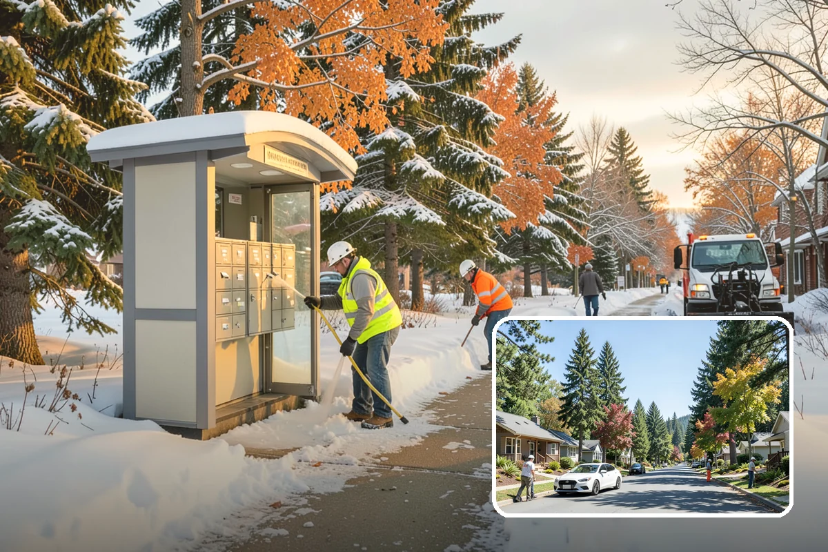 Snow Berm Removal in Orting, Pierce County, WA - Restores parking and curb access blocked by berms