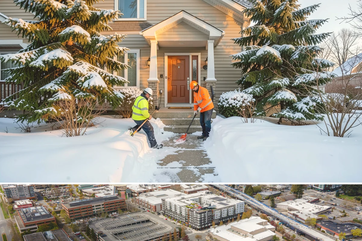 Snow Berm Removal in Redmond, King County, WA - Snow berm removal is needed later in winter once repeated plowing has compacted edge piles into hardened ridges.