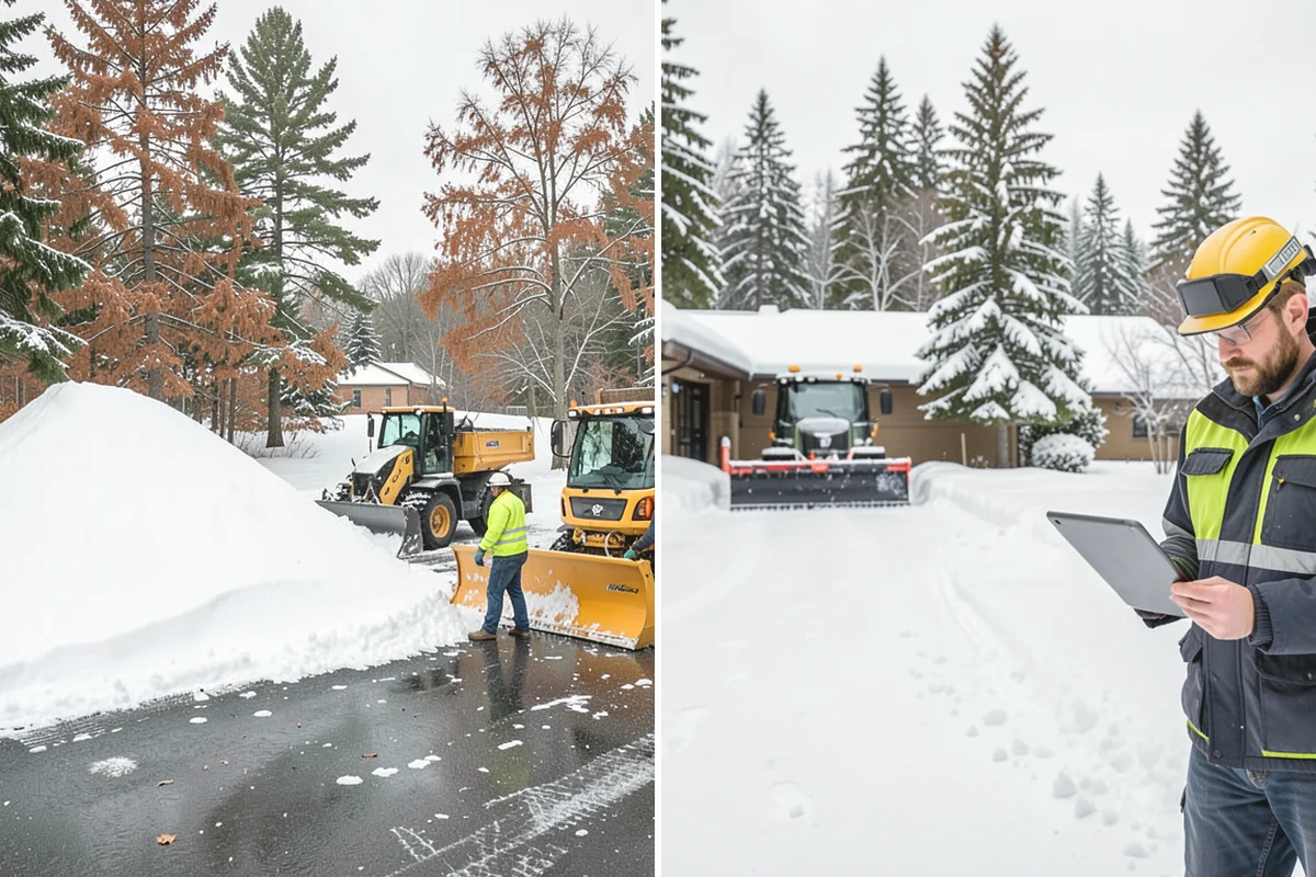 Snow Berm Removal in Ruston, Pierce County, WA - Identify hardened berms along edges and curbs