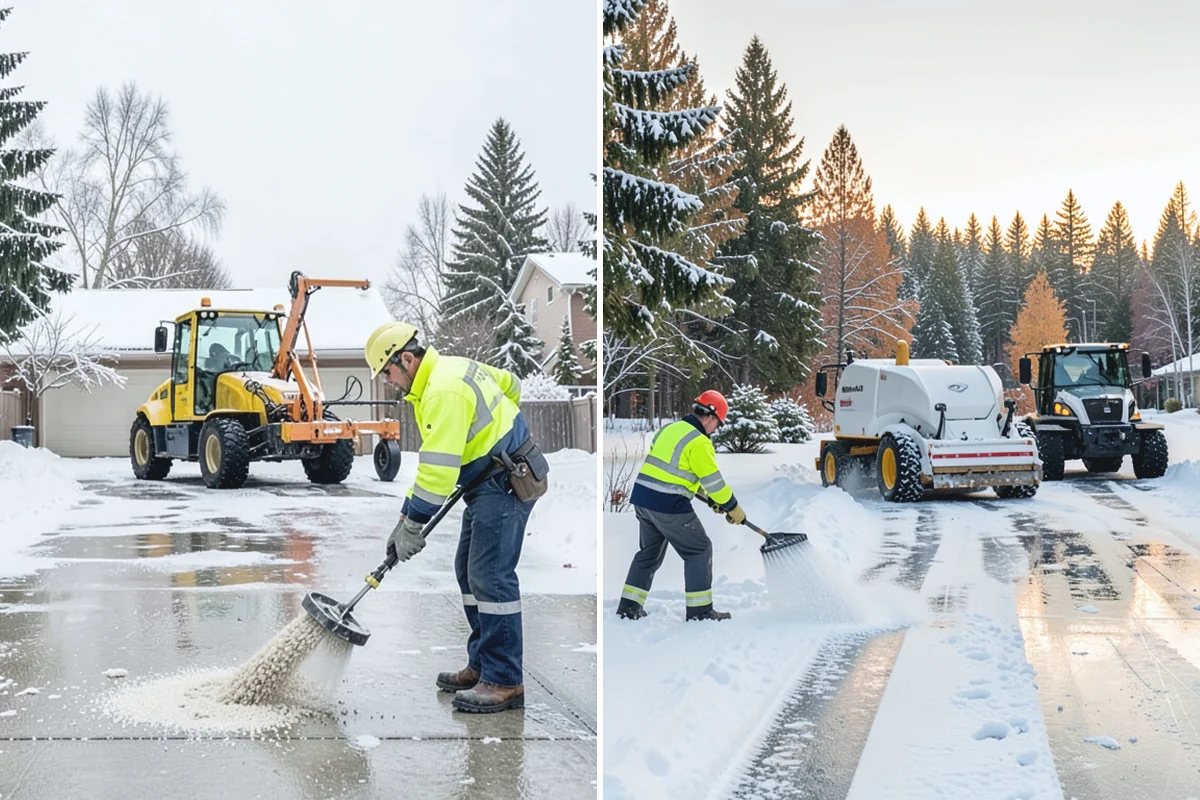Snow Berm Removal in Skykomish, King County, WA - Identify hardened berms along edges and curbs