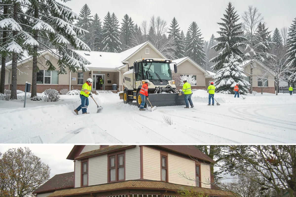Snow Berm Removal in Sumner, Pierce County, WA - Snow berm removal is needed later in winter once repeated plowing has compacted edge piles into hardened ridges.