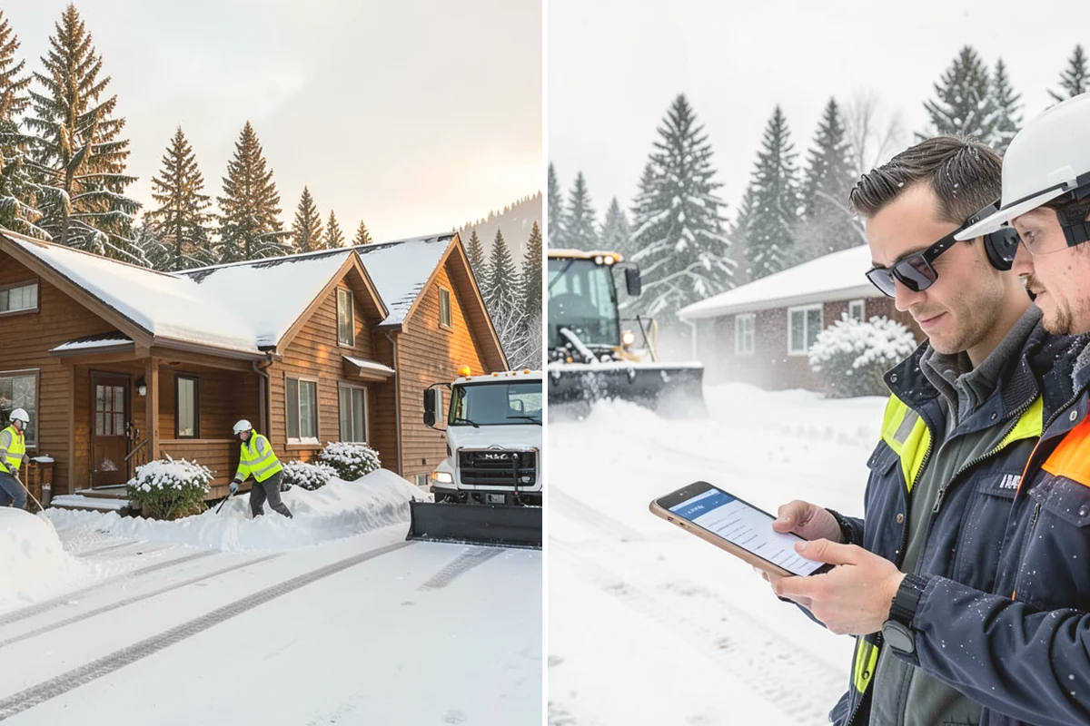 Snow Berm Removal in Tukwila, King County, WA - Identify hardened berms along edges and curbs
