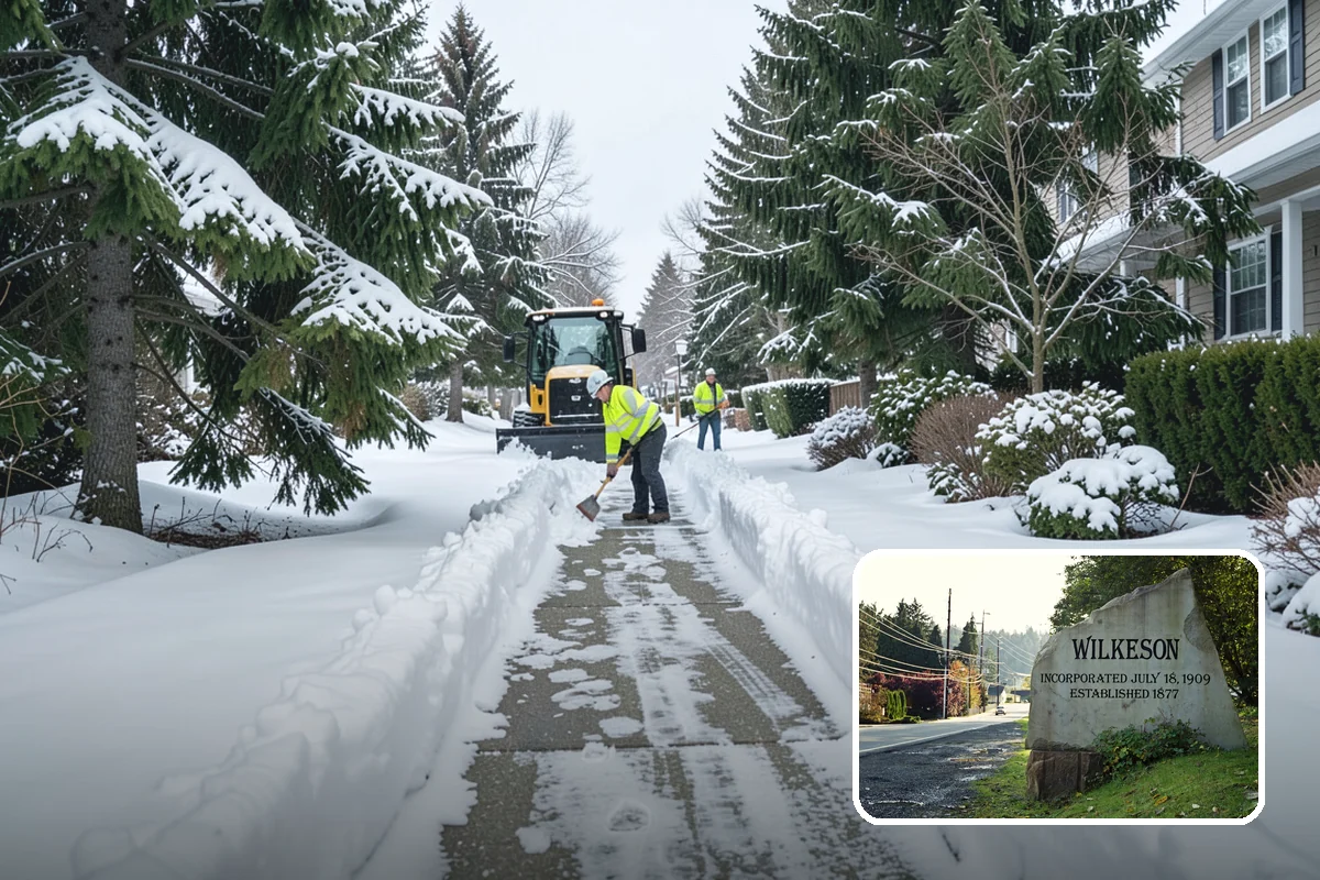 Snow Berm Removal in Wilkeson, Pierce County, WA - Restores parking and curb access blocked by berms