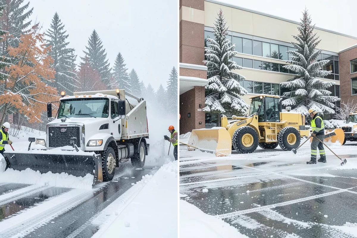Snow Berm Removal in Wilkeson, Pierce County, WA - Identify hardened berms along edges and curbs
