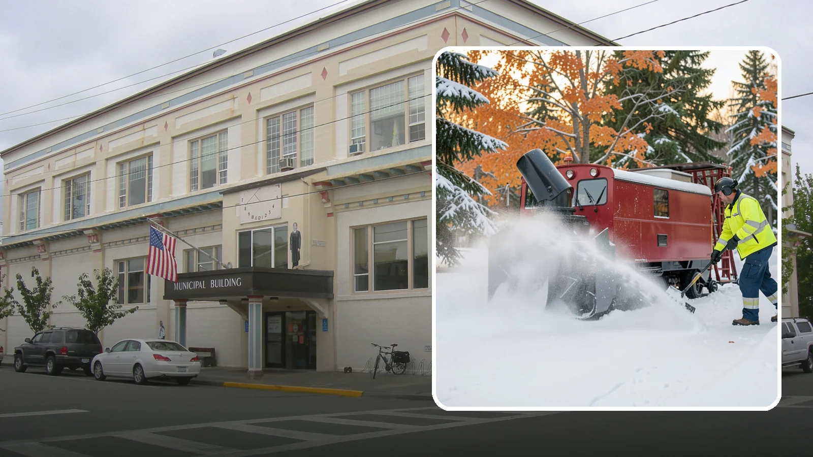 Snow Blower Service in Anacortes, Skagit County, WA - Our commercial snow blowers throw snow well clear of walkways, drives, and entries for a clean finish.