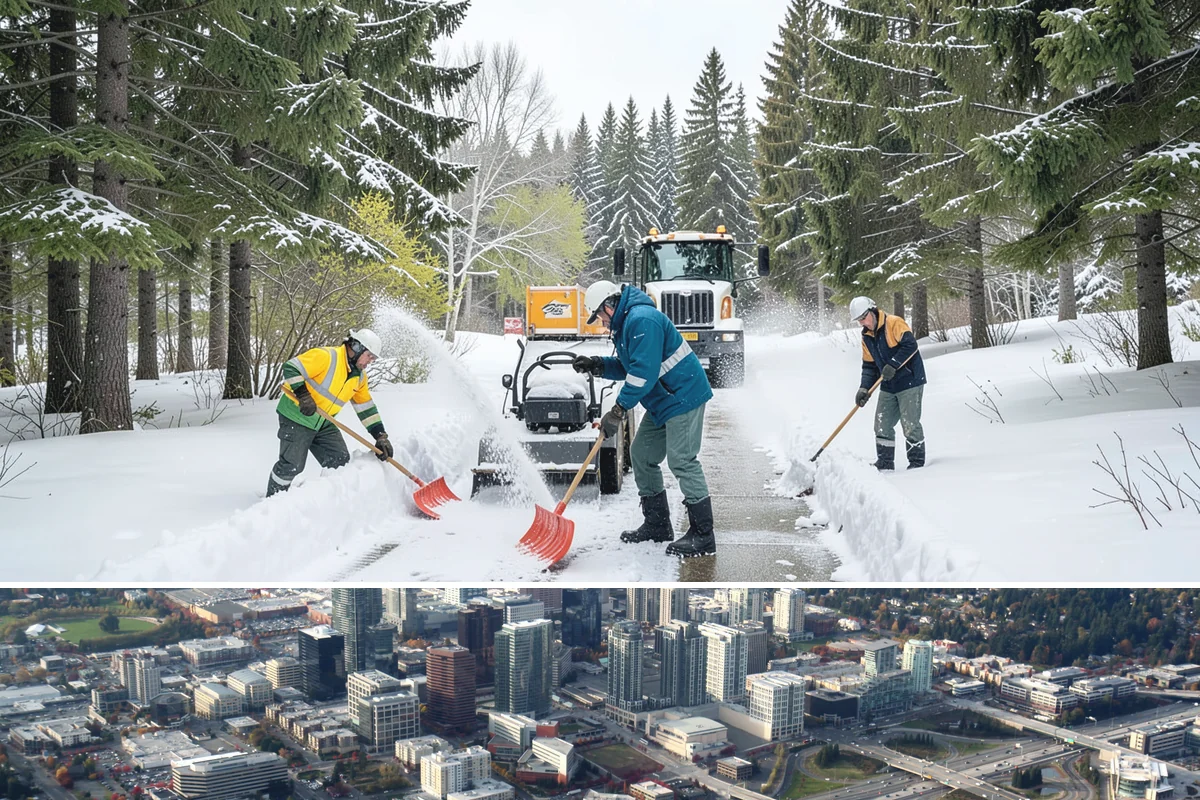 Snow Blower Service in Bellevue, King County, WA - Blower service runs throughout the snow season, with heaviest use from December through February.