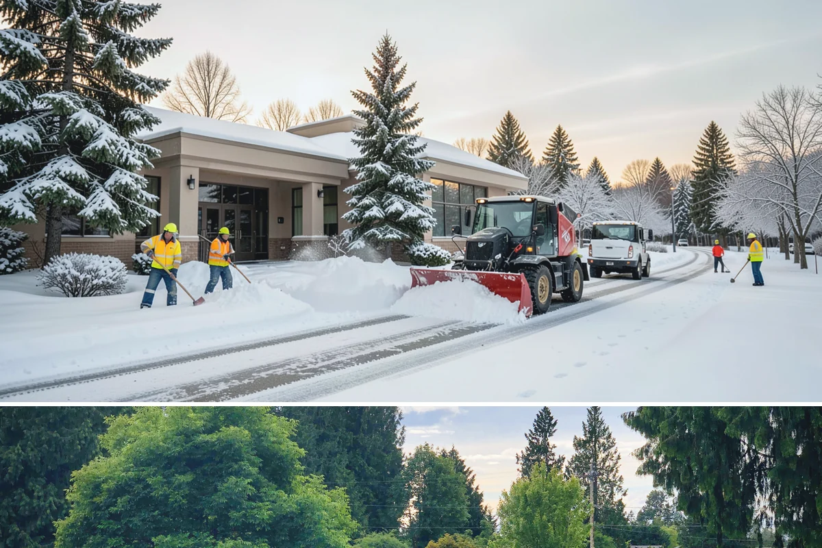 Snow Blower Service in Bonney Lake, Pierce County, WA - Blower service runs throughout the snow season, with heaviest use from December through February.