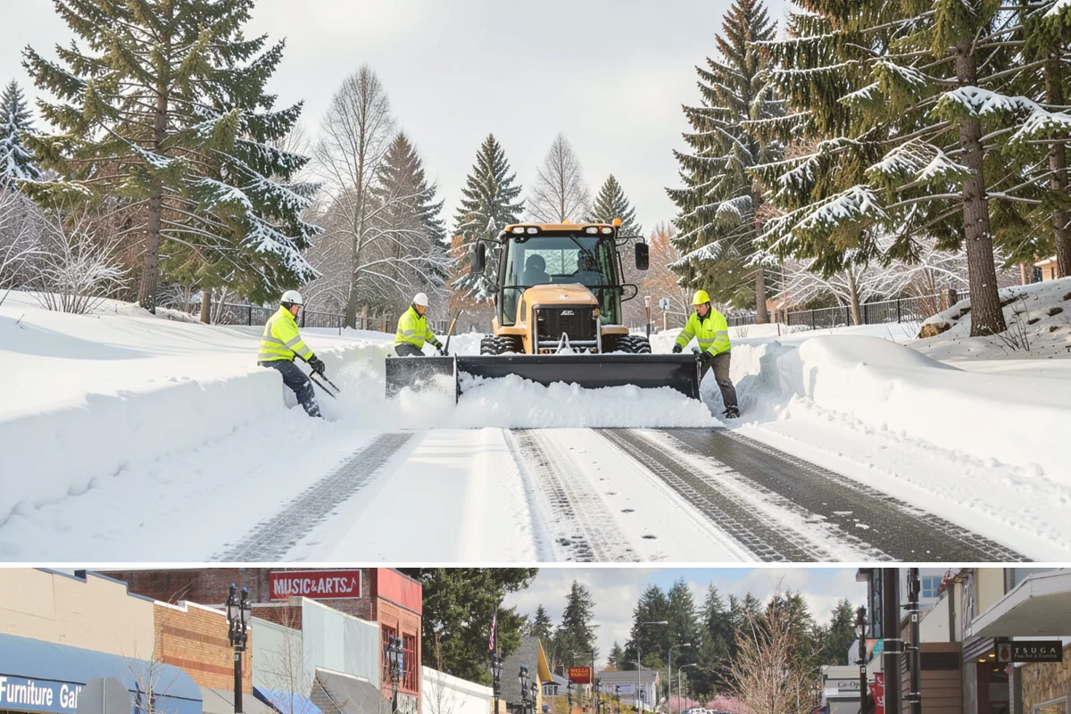 Snow Blower Service in Bothell, King County, WA - Blower service runs throughout the snow season, with heaviest use from December through February.
