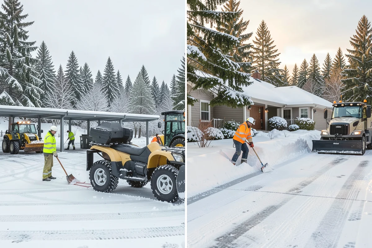 Snow Blower Service in Burien, King County, WA - Identify surfaces best suited to blowing