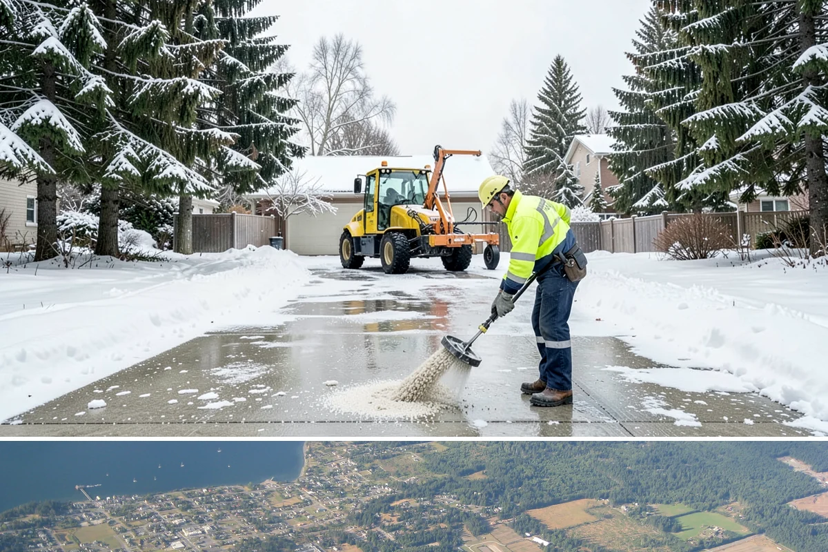 Snow Blower Service in Coupeville, Island County, WA - Blower service runs throughout the snow season, with heaviest use from December through February.