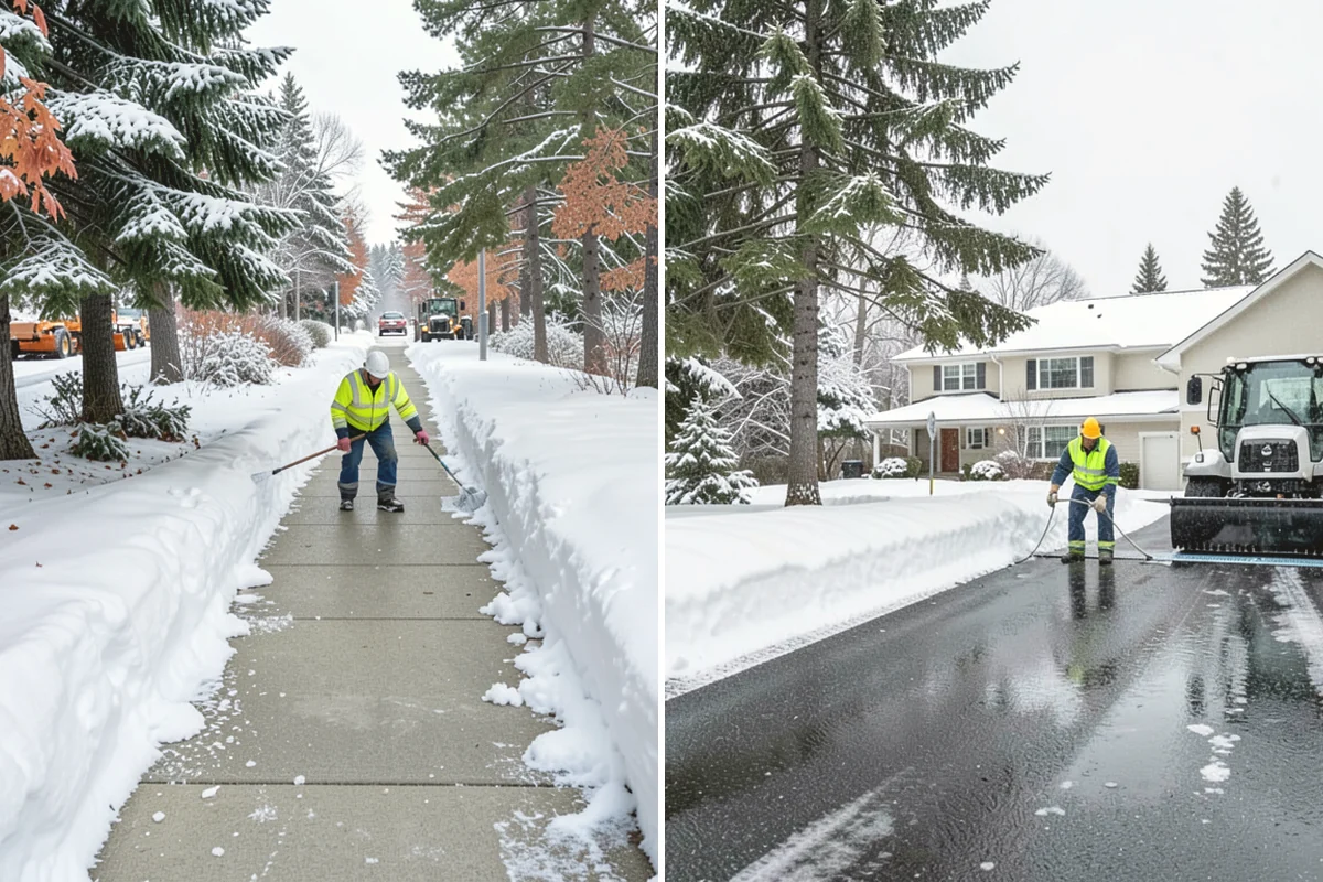 Snow Blower Service in Duvall, King County, WA - Identify surfaces best suited to blowing