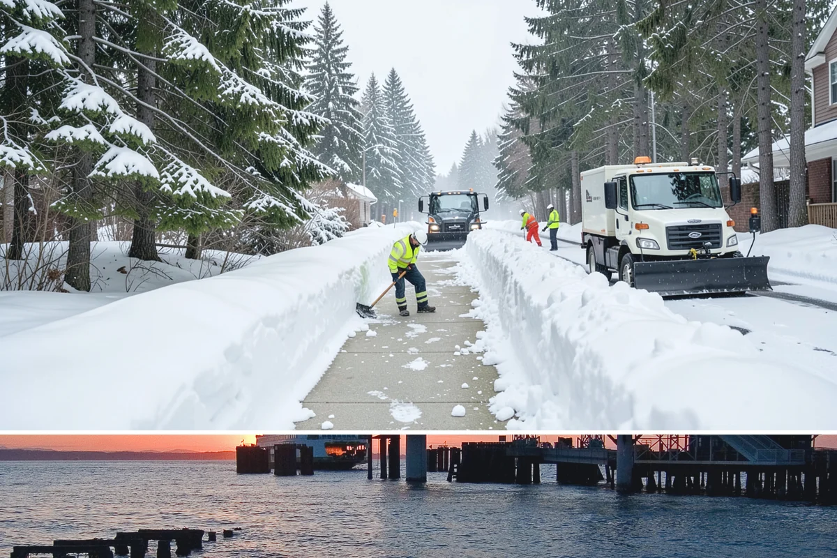 Snow Blower Service in Edmonds, Snohomish County, WA - Blower service runs throughout the snow season, with heaviest use from December through February.