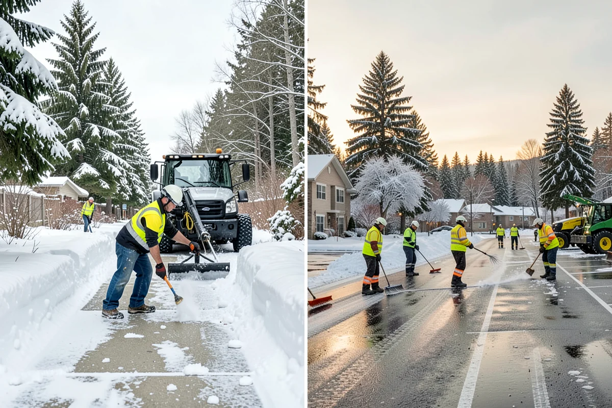 Snow Blower Service in Federal Way, King County, WA - Identify surfaces best suited to blowing