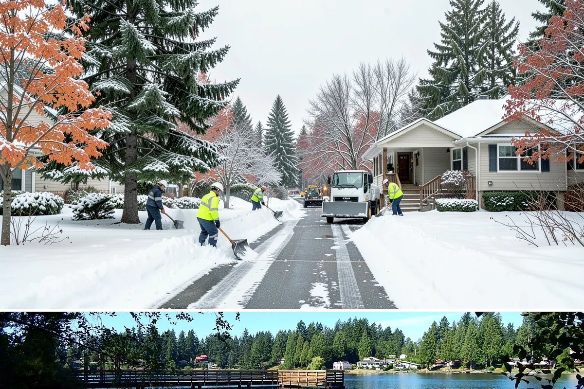 Snow Blower Service in Federal Way, King County, WA - Blower service runs throughout the snow season, with heaviest use from December through February.