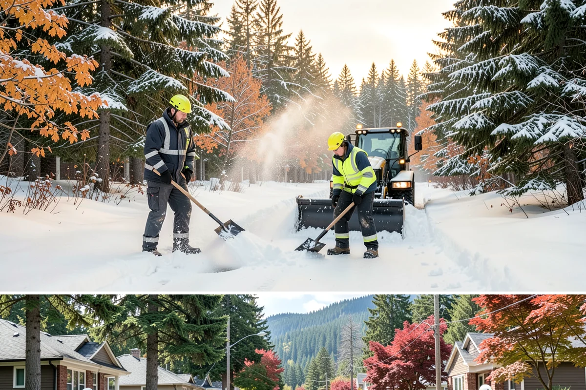 Snow Blower Service in Hunts Point, King County, WA - Blower service runs throughout the snow season, with heaviest use from December through February.