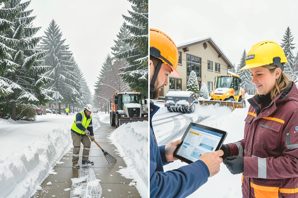 Snow Blower Service in Kent, King County, WA - Identify surfaces best suited to blowing