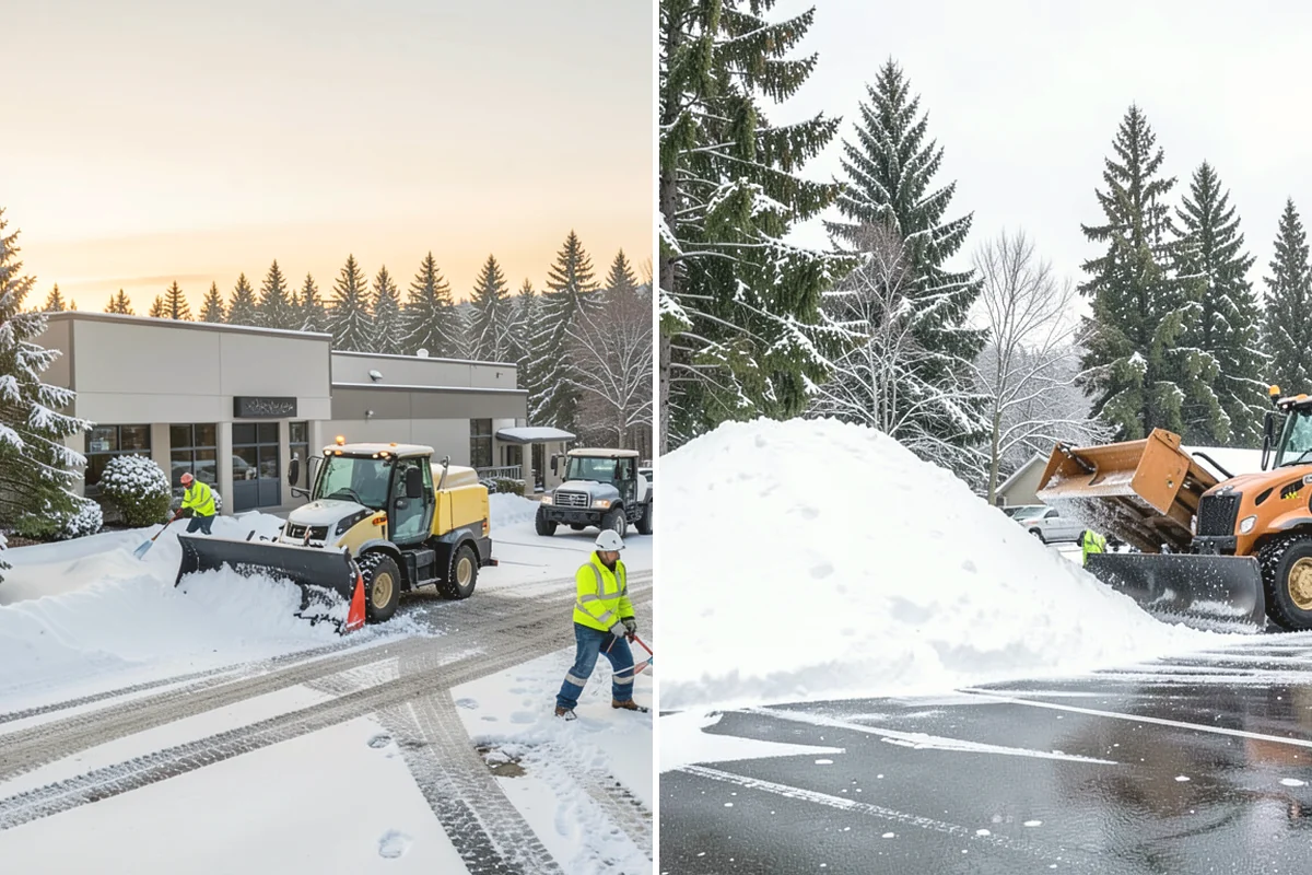 Snow Blower Service in La Conner, Skagit County, WA - Identify surfaces best suited to blowing