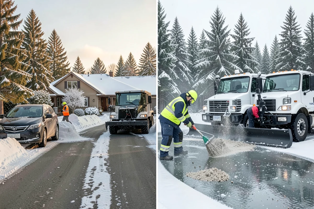 Snow Blower Service in Lyman, Skagit County, WA - Identify surfaces best suited to blowing
