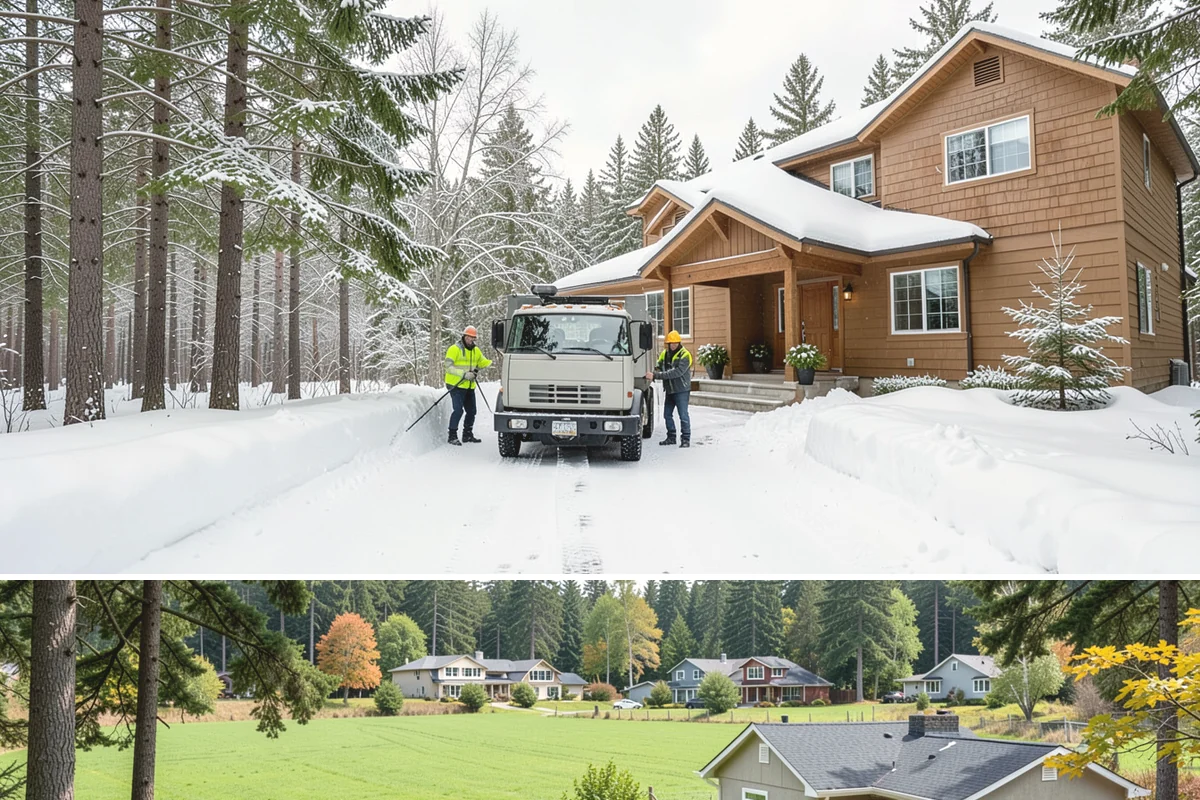 Snow Blower Service in Lyman, Skagit County, WA - Blower service runs throughout the snow season, with heaviest use from December through February.