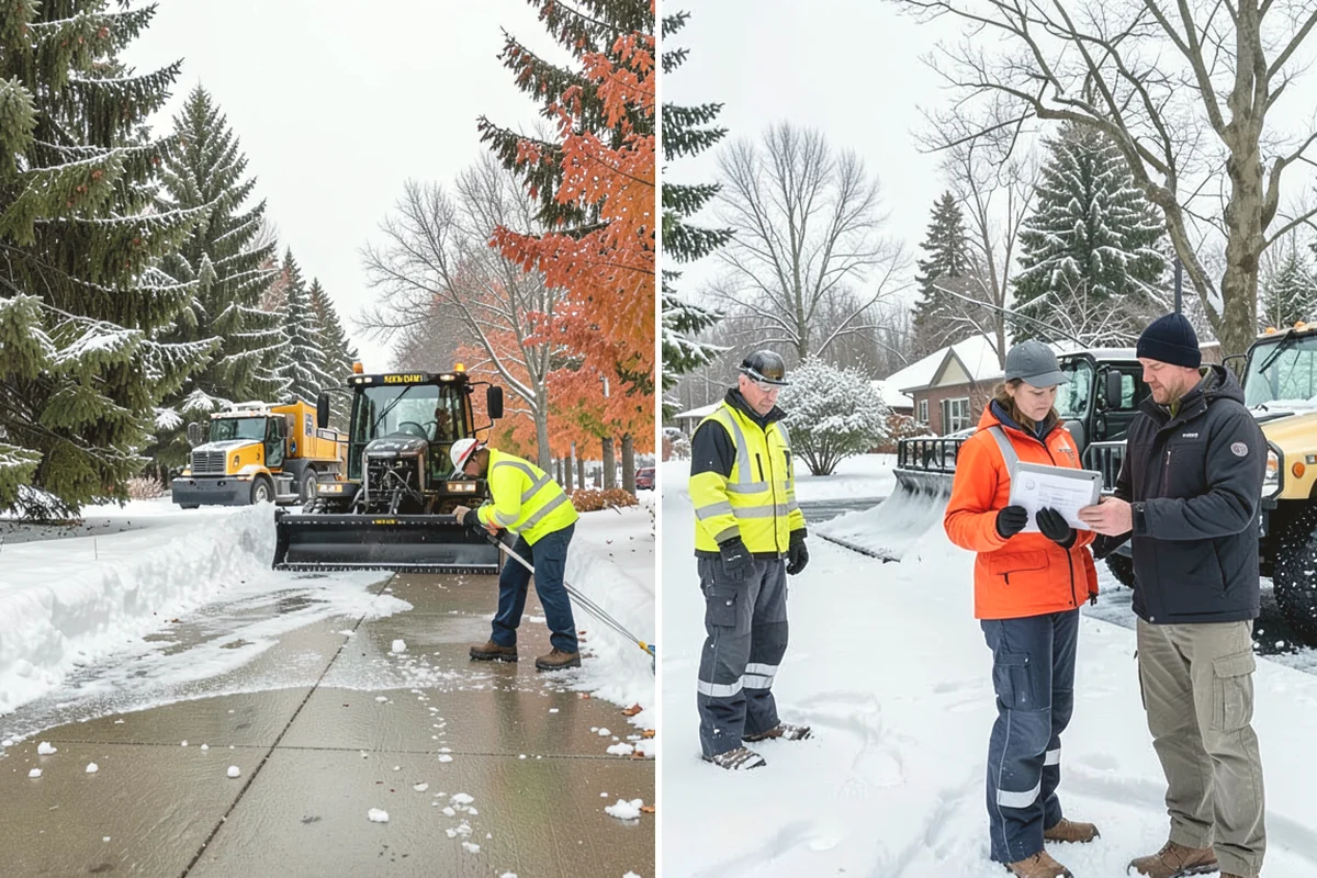 Snow Blower Service in Mercer Island, King County, WA - Identify surfaces best suited to blowing