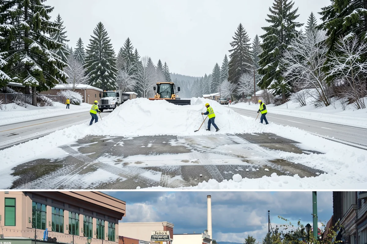 Snow Blower Service in Monroe, Snohomish County, WA - Blower service runs throughout the snow season, with heaviest use from December through February.