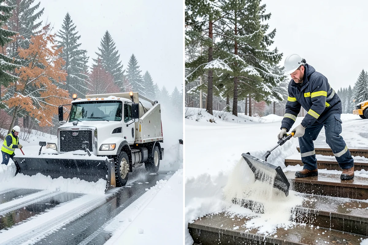 Snow Blower Service in Pacific, King County, WA - Identify surfaces best suited to blowing
