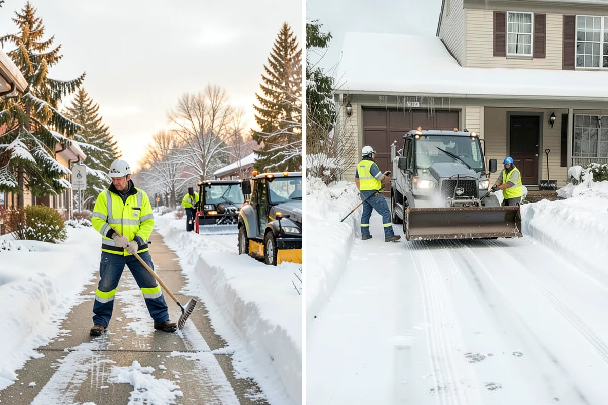 Snow Blower Service in Seattle, King County, WA - Identify surfaces best suited to blowing