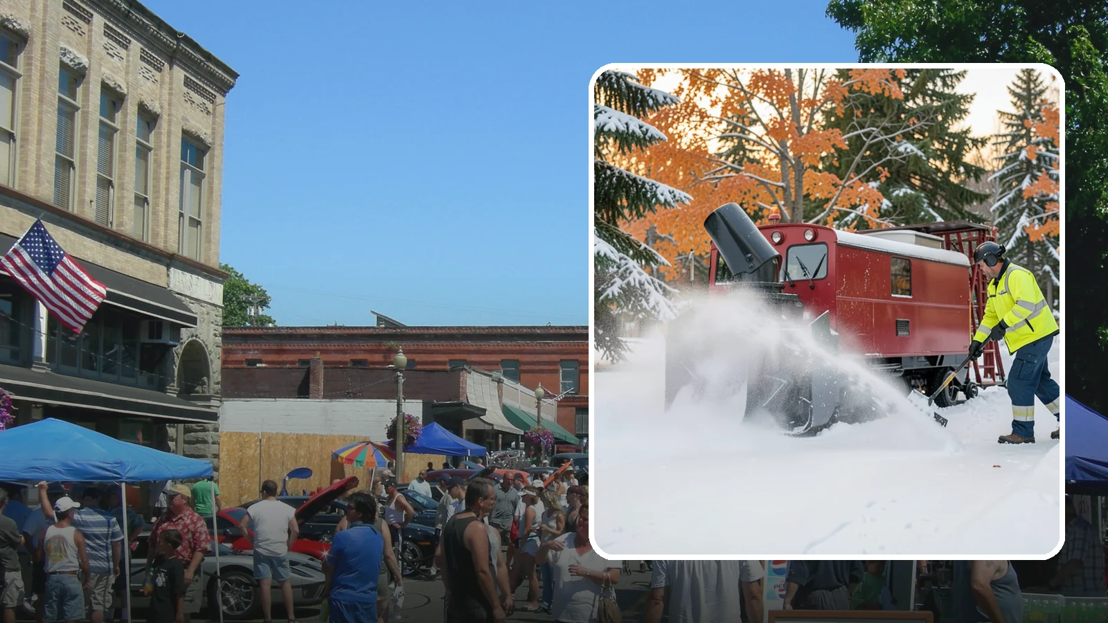 Snow Blower Service in Snohomish, Snohomish County, WA - Our commercial snow blowers throw snow well clear of walkways, drives, and entries for a clean finish.