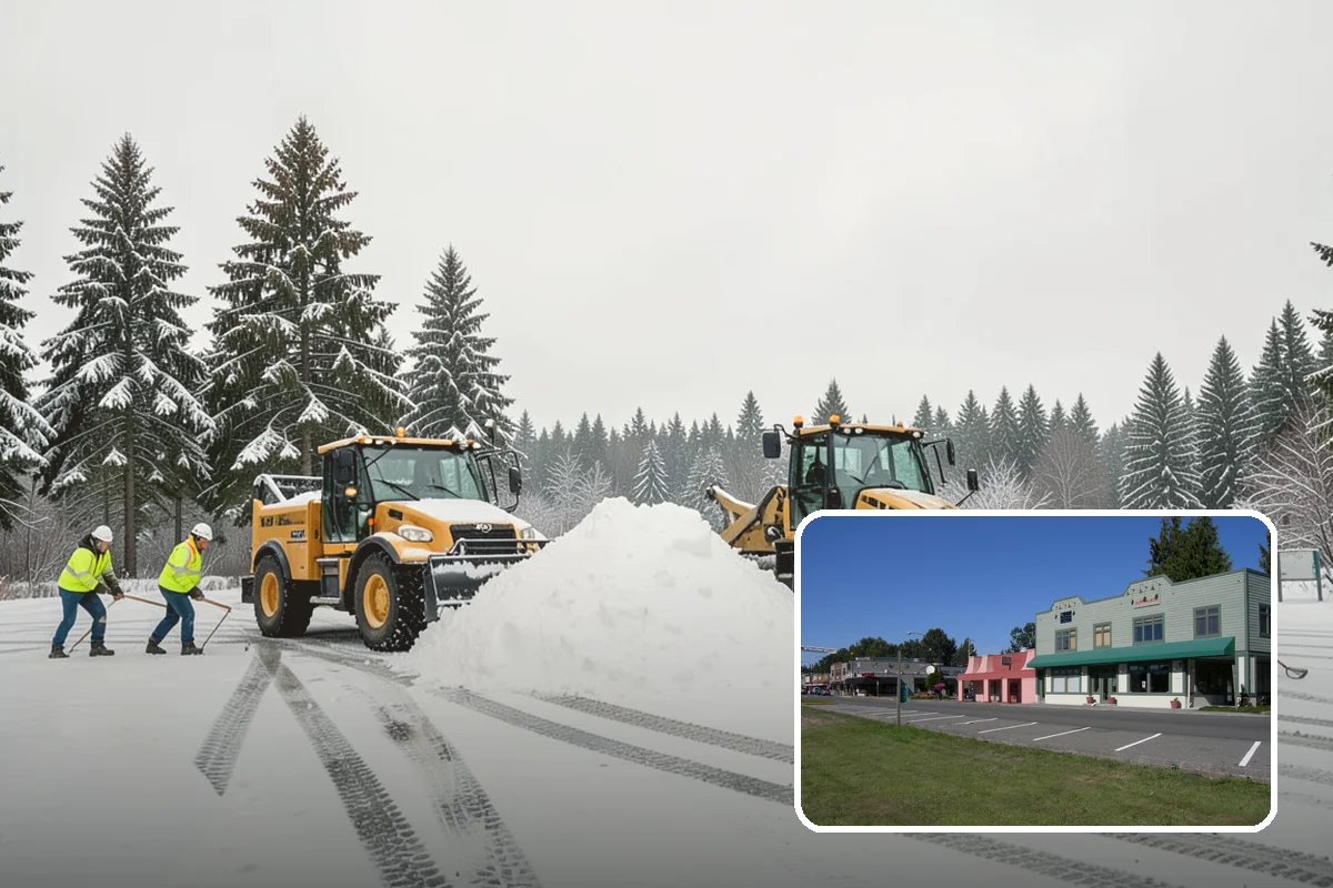 Snow Blower Service in Snoqualmie, King County, WA - Snow cast clear of the surface, not piled