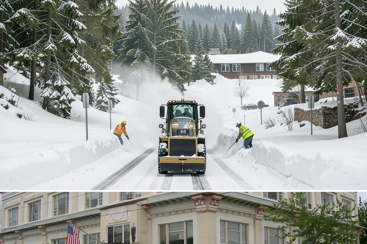 Snow Blowing Services in Anacortes, Skagit County, WA - Reserve snow-blowing service before winter so wide surfaces are handled from the first heavy storm.