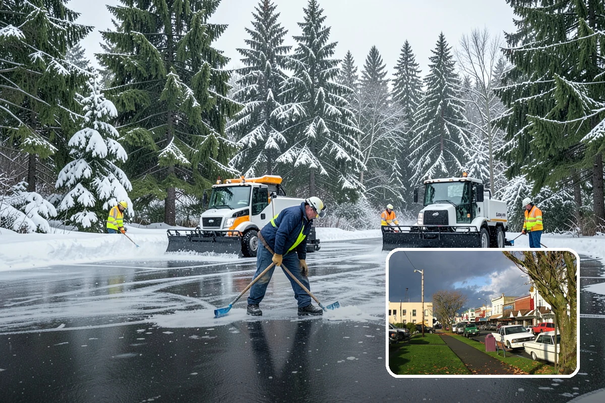 Snow Blowing Services in Arlington, Snohomish County, WA - Clears long drives and wide walks quickly
